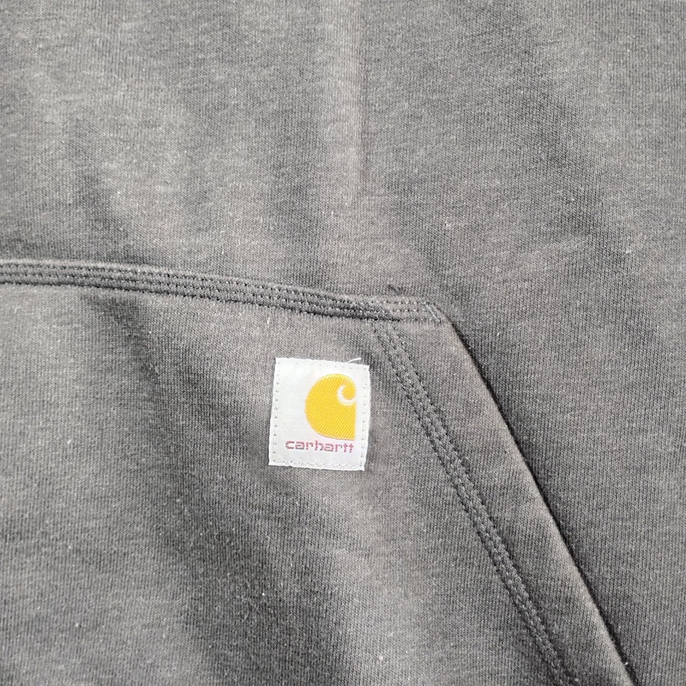 Carhartt Rain Defender Mens XL Loose Fit Quarter Zip Hoodie Charcoal‎ Gray - Picture 2 of 9